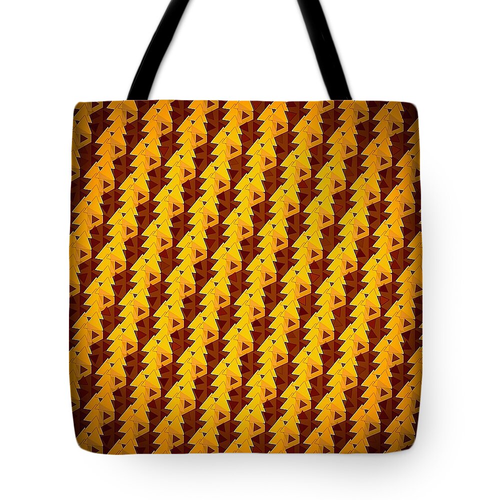 Abstract Tote Bag featuring the digital art Pattern 5 by Marko Sabotin