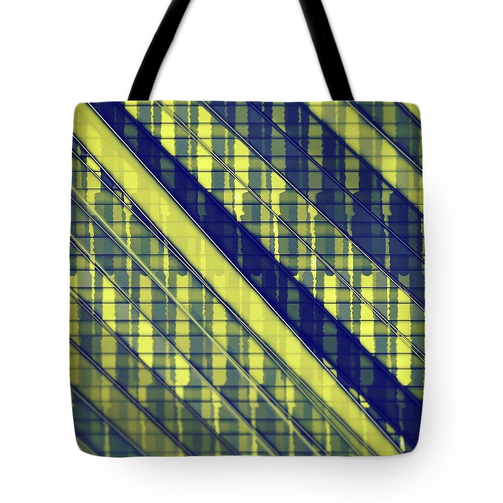 Abstract Tote Bag featuring the digital art Pattern 52 by Marko Sabotin