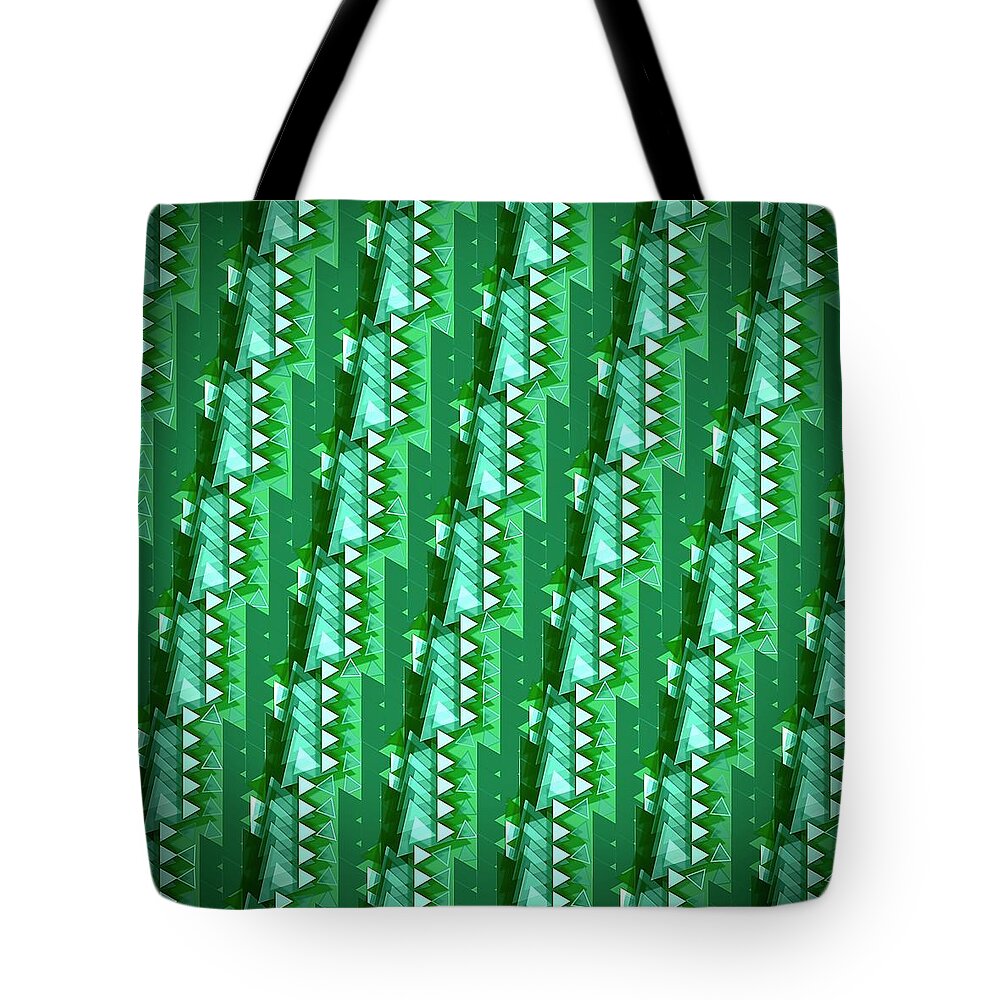 Abstract Tote Bag featuring the digital art Pattern 7 by Marko Sabotin