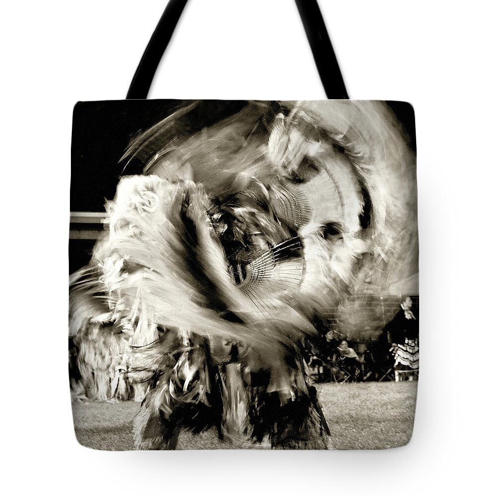 Fancy Dancer Tote Bag featuring the photograph Pow Wow Dancer by Cynthia Dickinson