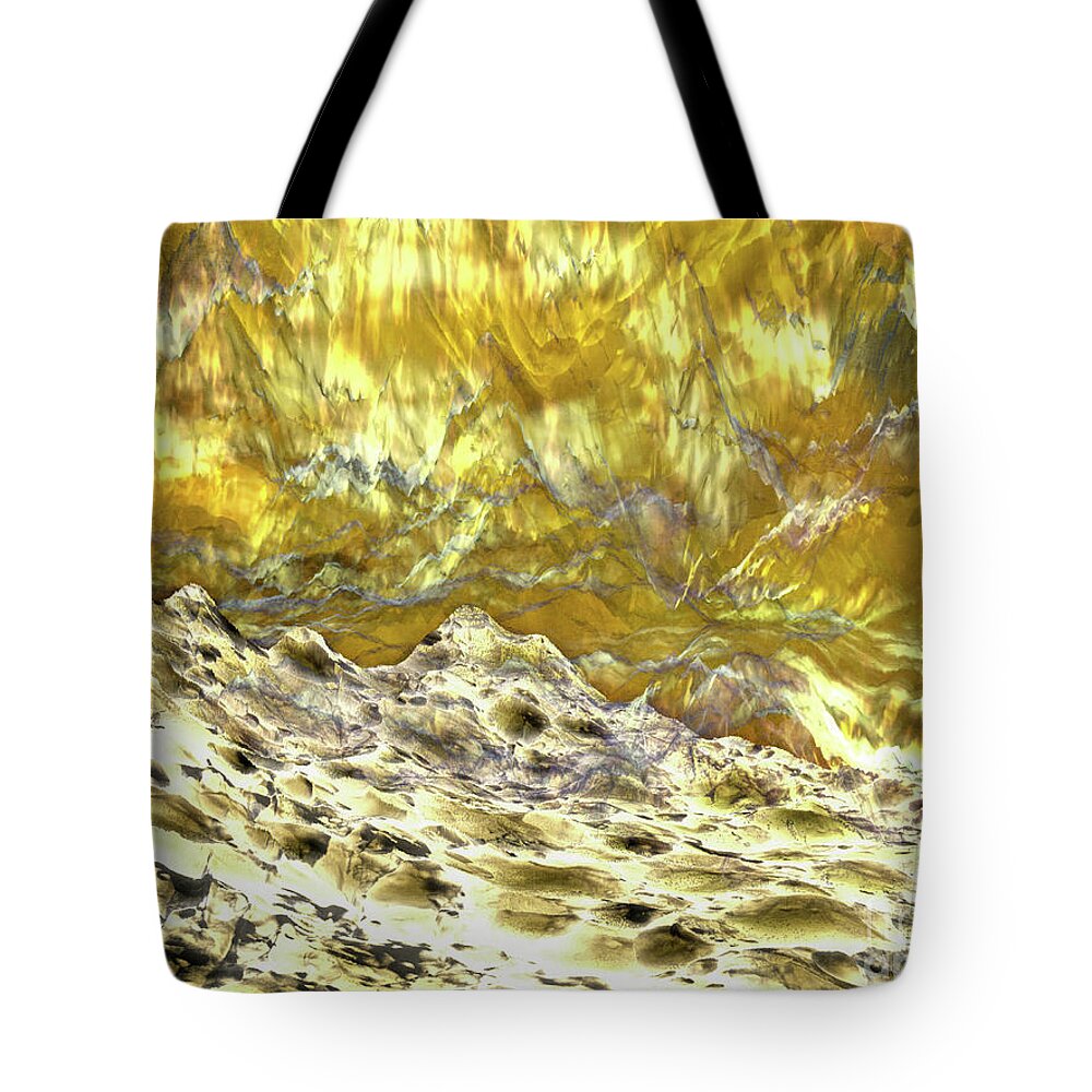 Space Tote Bag featuring the digital art Reflections of Another World by Phil Perkins