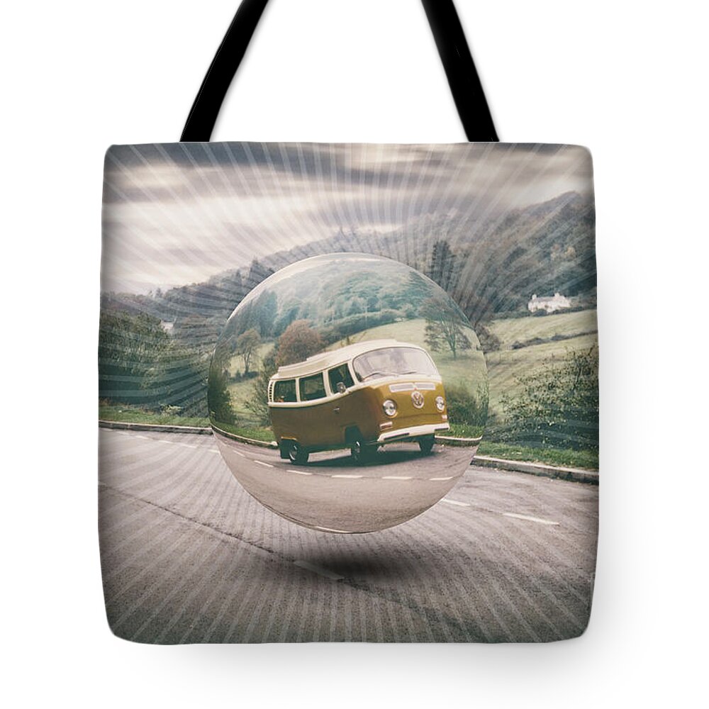 Road Trip Tote Bag featuring the digital art Road Trip by Phil Perkins