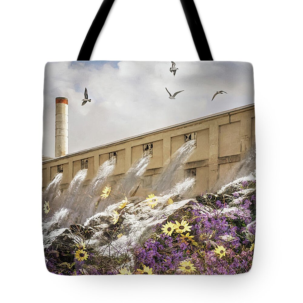 Water Tote Bag featuring the photograph Rushing Waters by Shara Abel