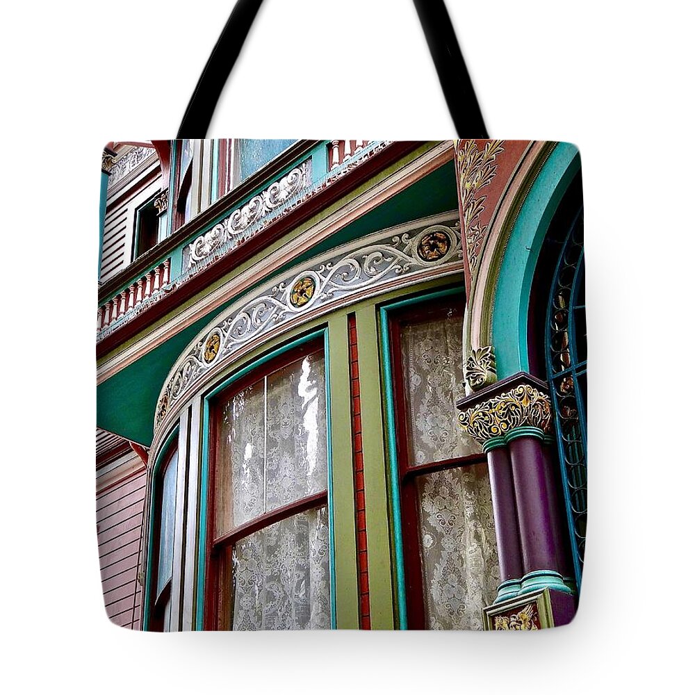 Chateau Tivoli Tote Bag featuring the photograph San Francisco Style #1 by Ira Shander