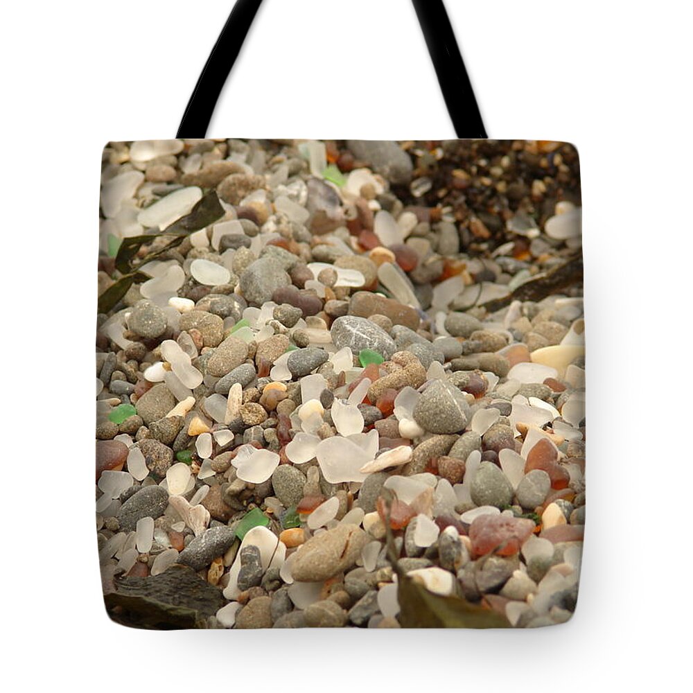 Sea Glass Tote Bag featuring the digital art Sea Glass #1 by Tammy Keyes
