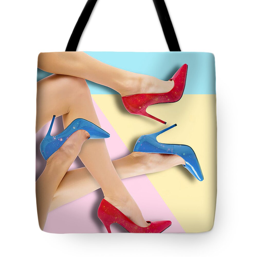 Sexy woman's legs Tote Bag