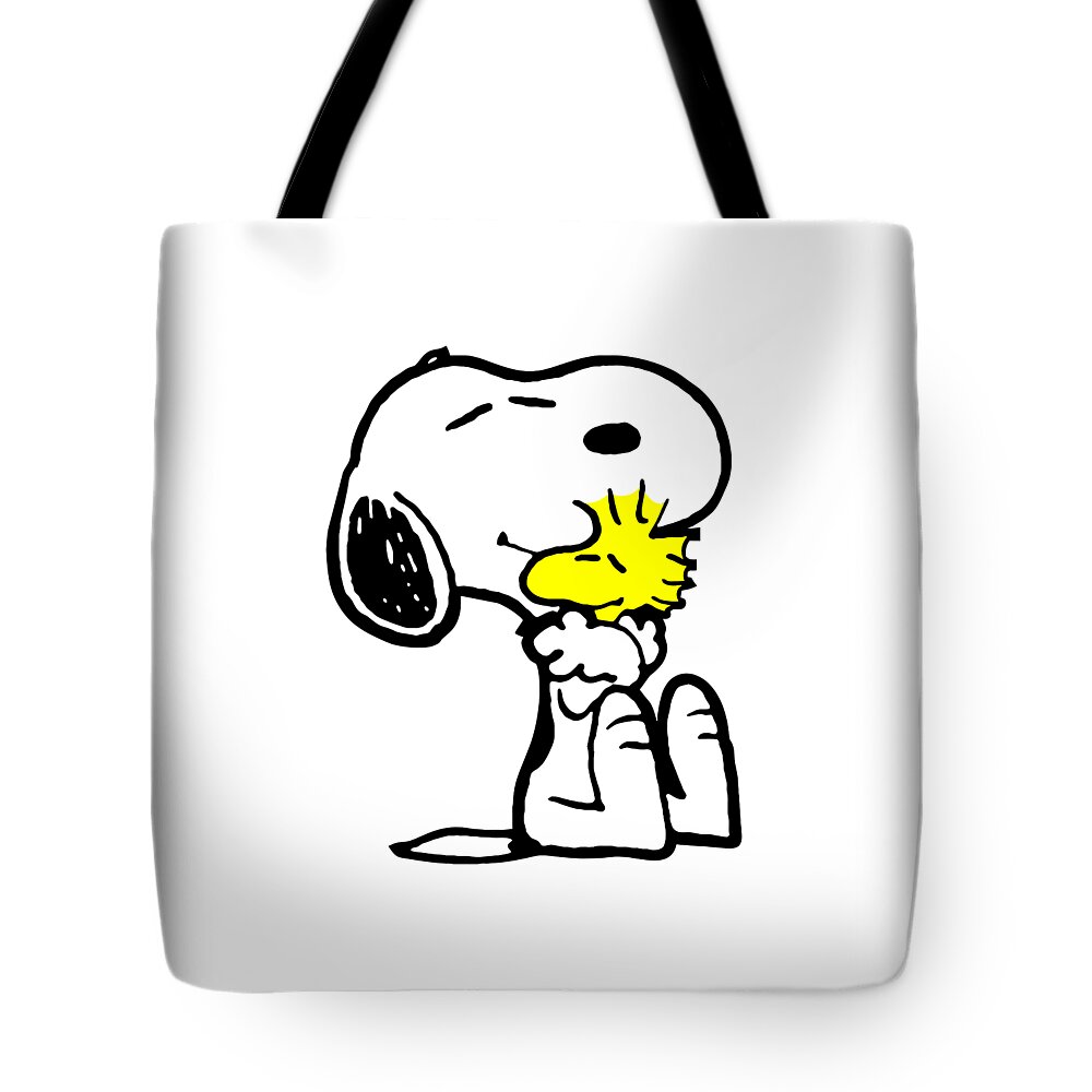 Snoopy Woodstock Happy #1 Tote Bag
