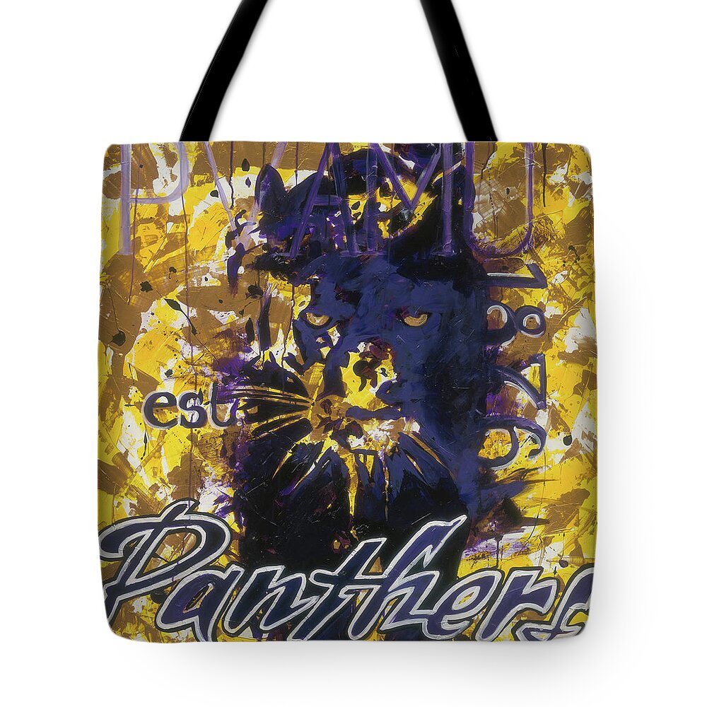 Pvamu Tote Bag featuring the painting Something Inside So Strong HC2K19 #1 by Femme Blaicasso