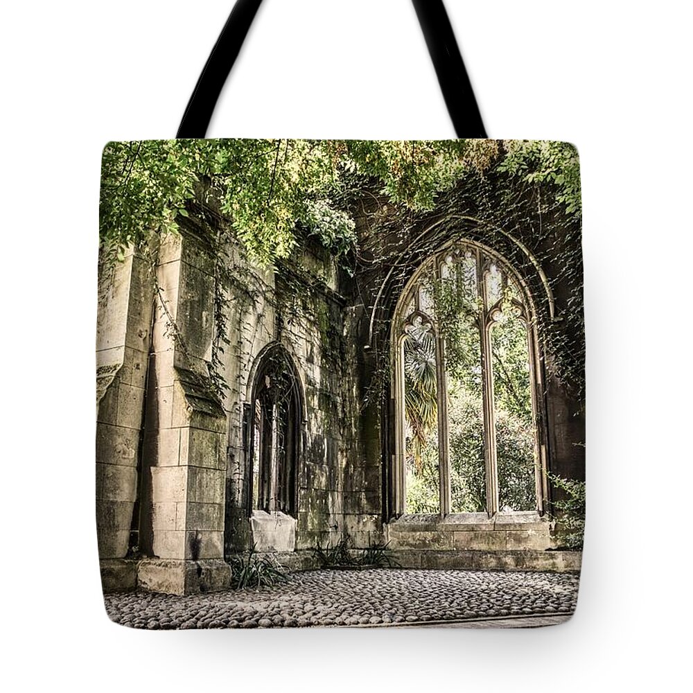 Church Tote Bag featuring the photograph St Dunstan In The East #2 by Raymond Hill