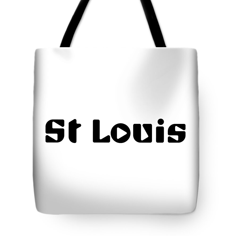 St Louis Tote Bag featuring the digital art St Louis #1 by TintoDesigns