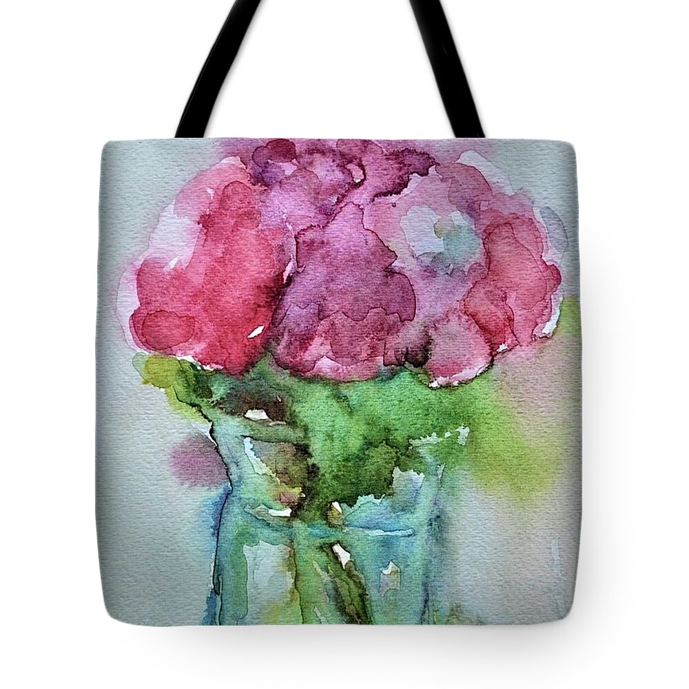  Tote Bag featuring the painting Still Life #1 by Mikyong Rodgers
