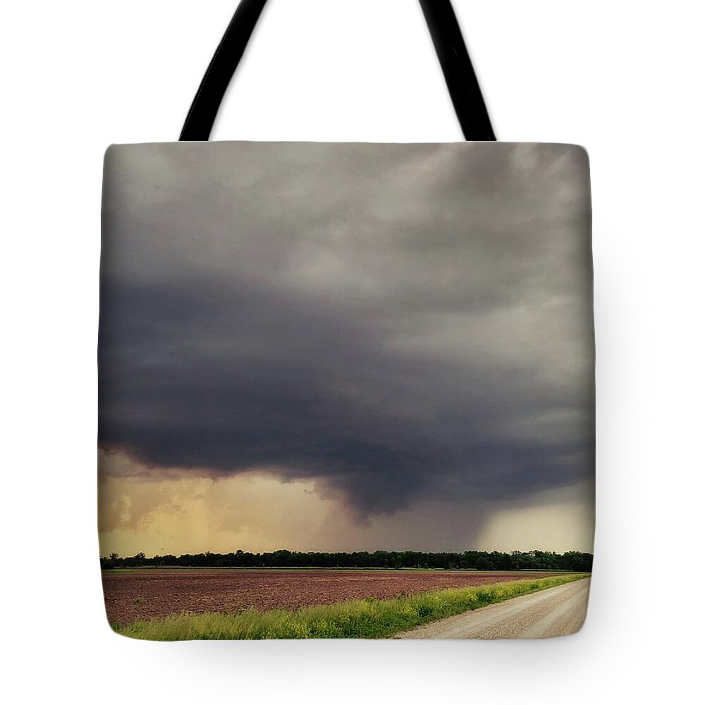 Weather Tote Bag featuring the photograph Storm Near Emporia, Kansas #1 by Ally White