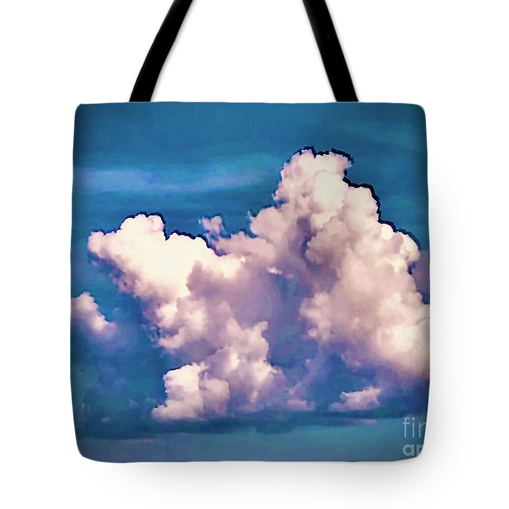 Clouds Tote Bag featuring the photograph Struggles II by J Hale Turner