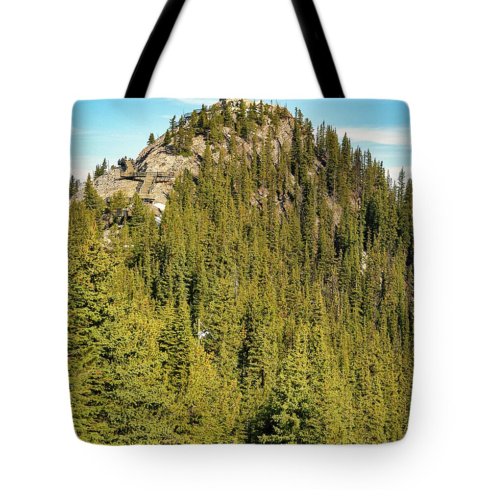 3x2 Tote Bag featuring the photograph Sulphur Mountain, Banff, Canada #1 by Mark Llewellyn