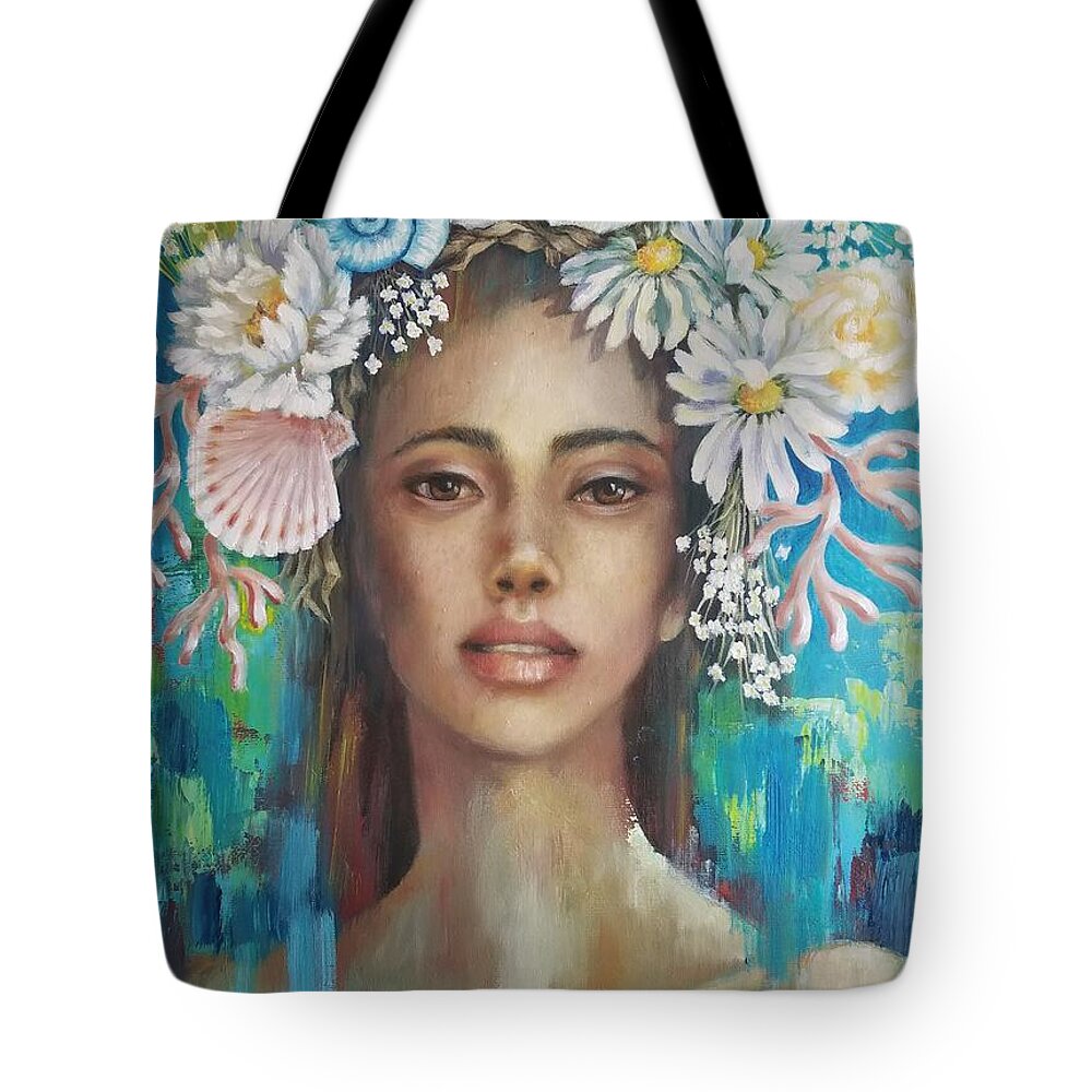 Summer Tote Bag featuring the painting Summer by Caroline Philp