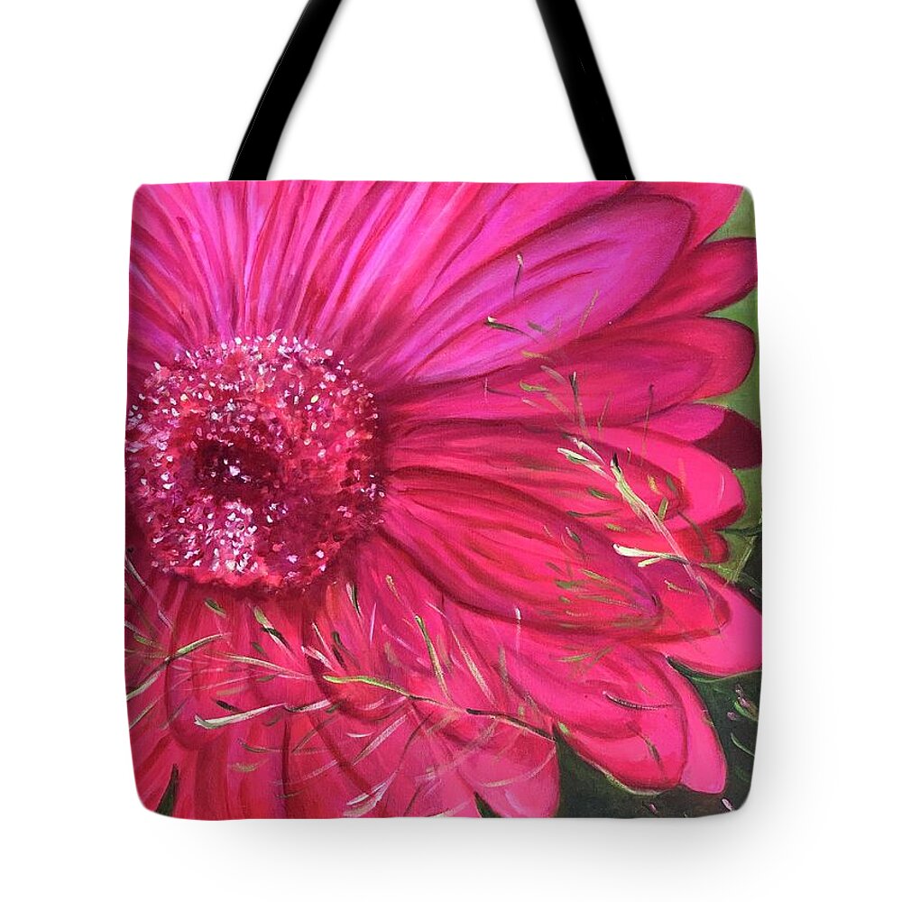 Aster Tote Bag featuring the painting Summer Dancer by Juliette Becker
