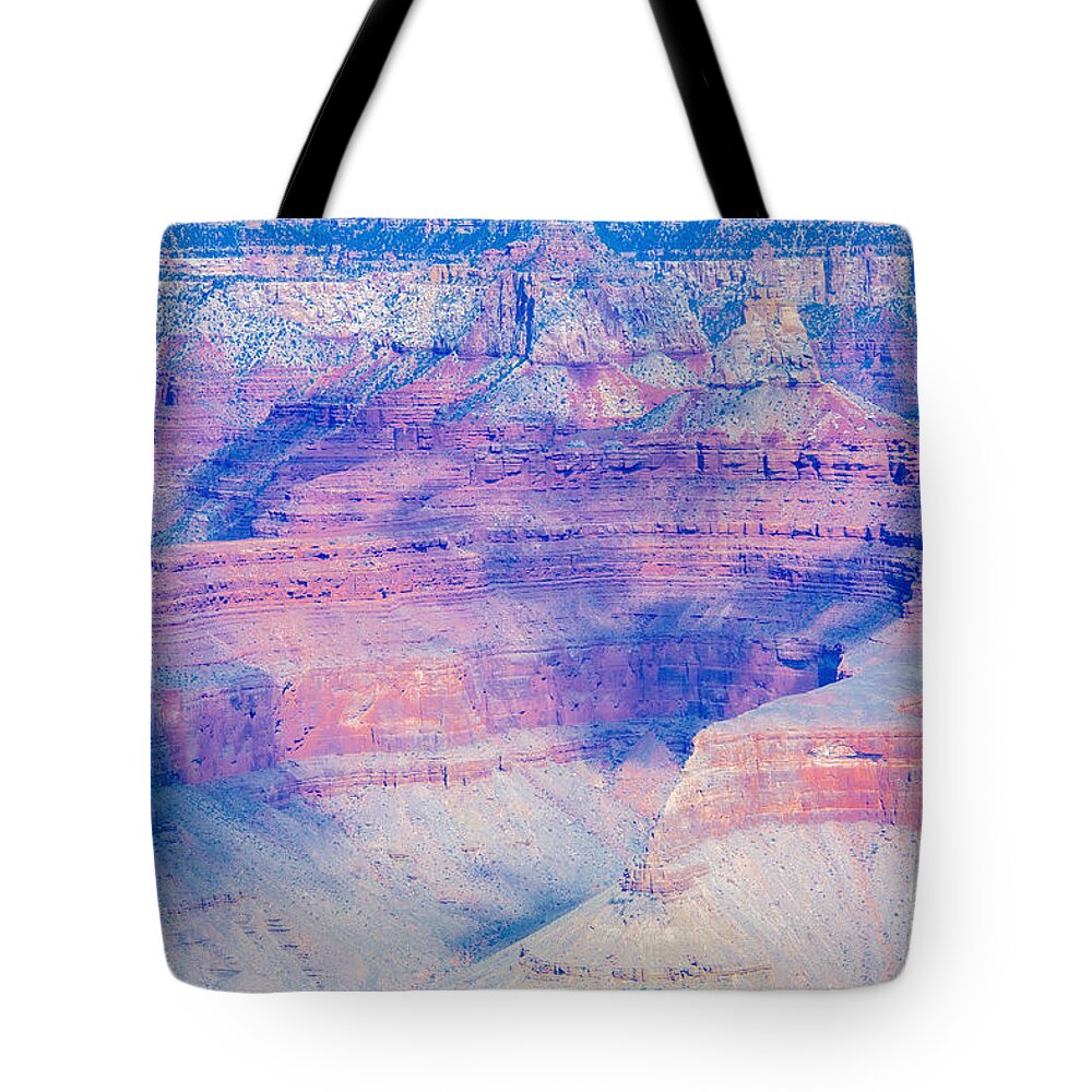 The Grand Canyon South Rim Tote Bag featuring the digital art The Grand Canyon South Rim #1 by Tammy Keyes