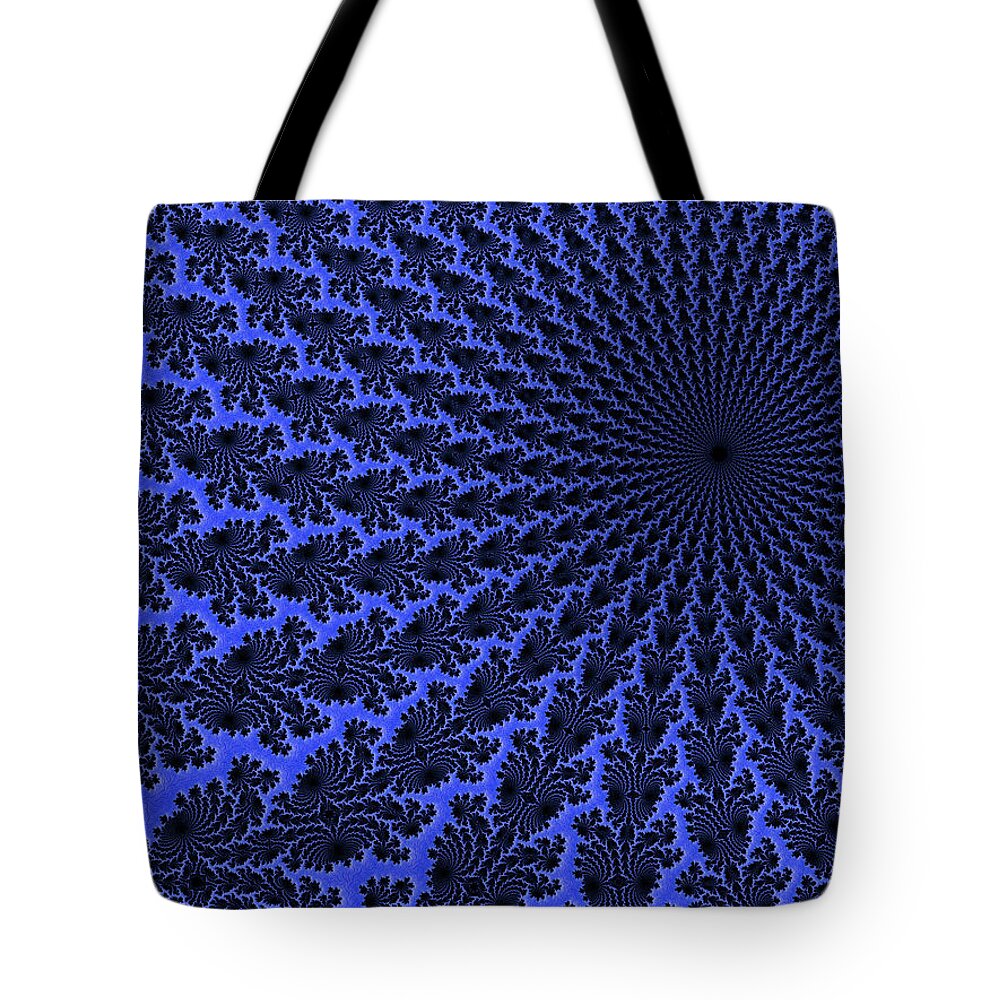 Abstract Tote Bag featuring the digital art The Pull by Manpreet Sokhi