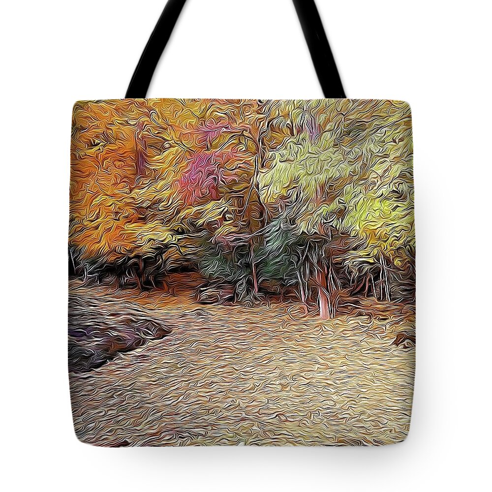 Trees Tote Bag featuring the photograph The View by Joe Kozlowski