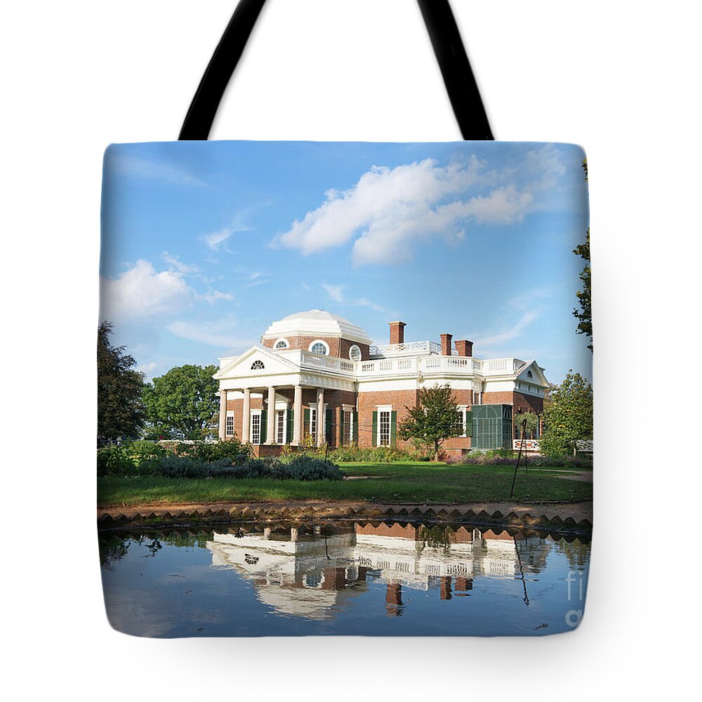 America Tote Bag featuring the photograph Thomas Jefferson's house, Monticello #1 by Bryan Attewell
