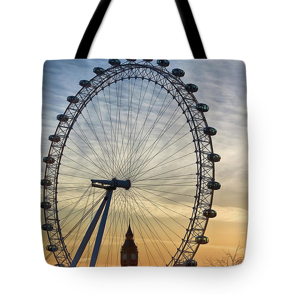 Skyline Tote Bag featuring the photograph Through the Eye by Shirley Mitchell
