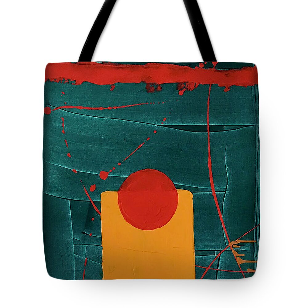 Acrylic Tote Bag featuring the painting Unity by Laura Jaffe