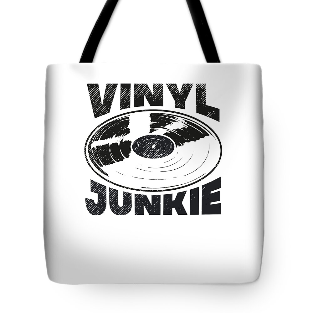 Vinyl Junkie Turntable Record Player 33 RPM Music Tote Bag by Toms Tee  Store - Pixels