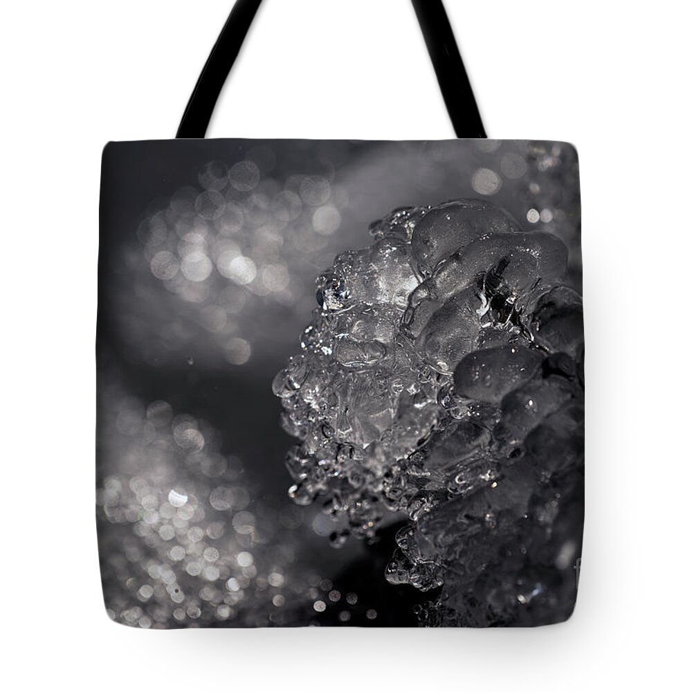 Winter Ice Tote Bag featuring the photograph Winter Ice #1 by JT Lewis