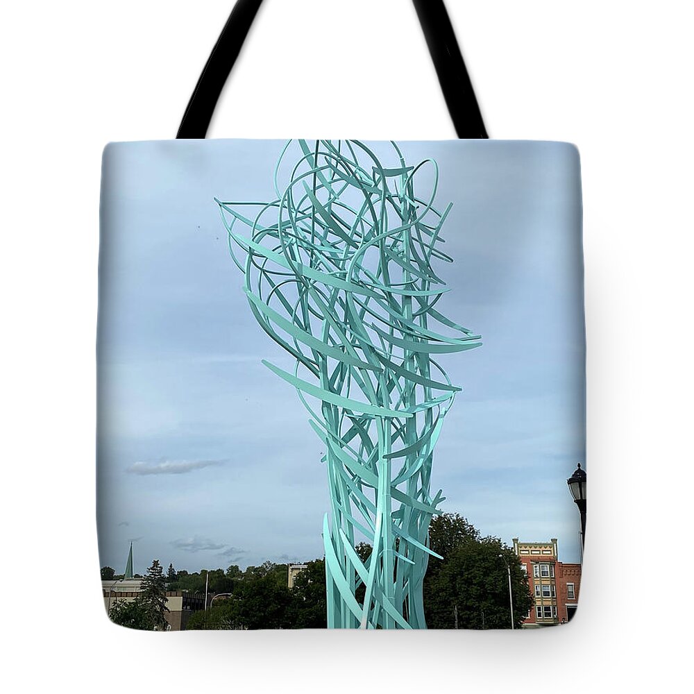 Walter Paul Bebirian: Volord Kingdom Art Collection Grand Gallery Tote Bag featuring the digital art 10-22-2071c by Walter Paul Bebirian