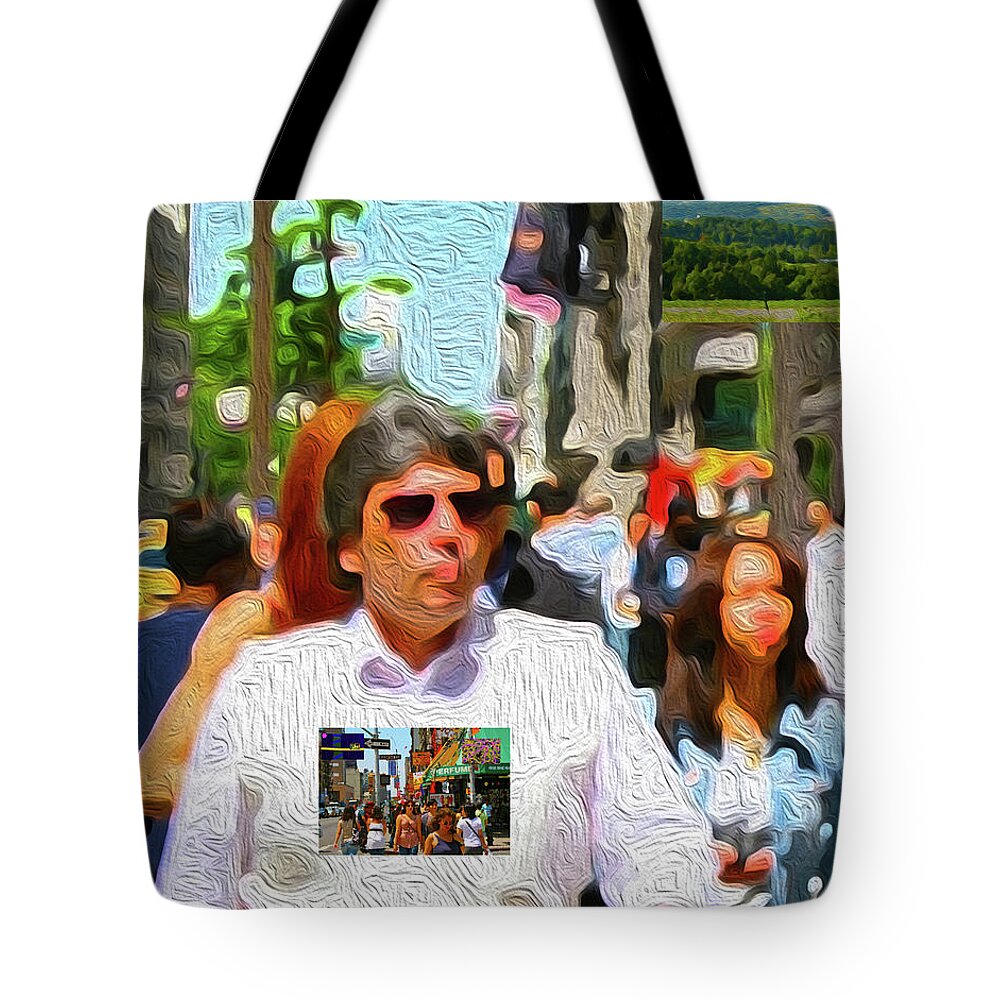 Walter Paul Bebirian: Volord Kingdom Art Collection Grand Gallery Tote Bag featuring the digital art 10-23-2021c by Walter Paul Bebirian