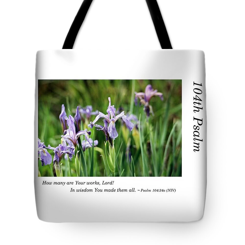 Richard E. Porter Tote Bag featuring the photograph 104th Psalm-Colorado Flowers by Richard Porter