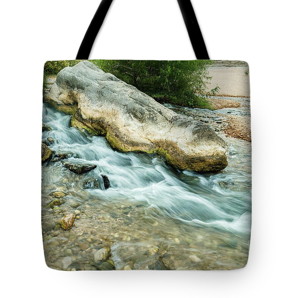 Johnson City Tote Bag featuring the photograph Pedernales Falls #11 by Raul Rodriguez