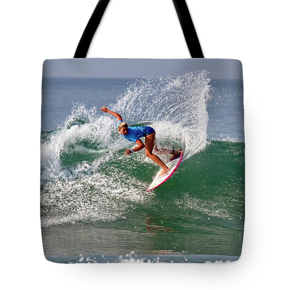 Surfers Tote Bag featuring the photograph Sage Erickson #11 by Waterdancer