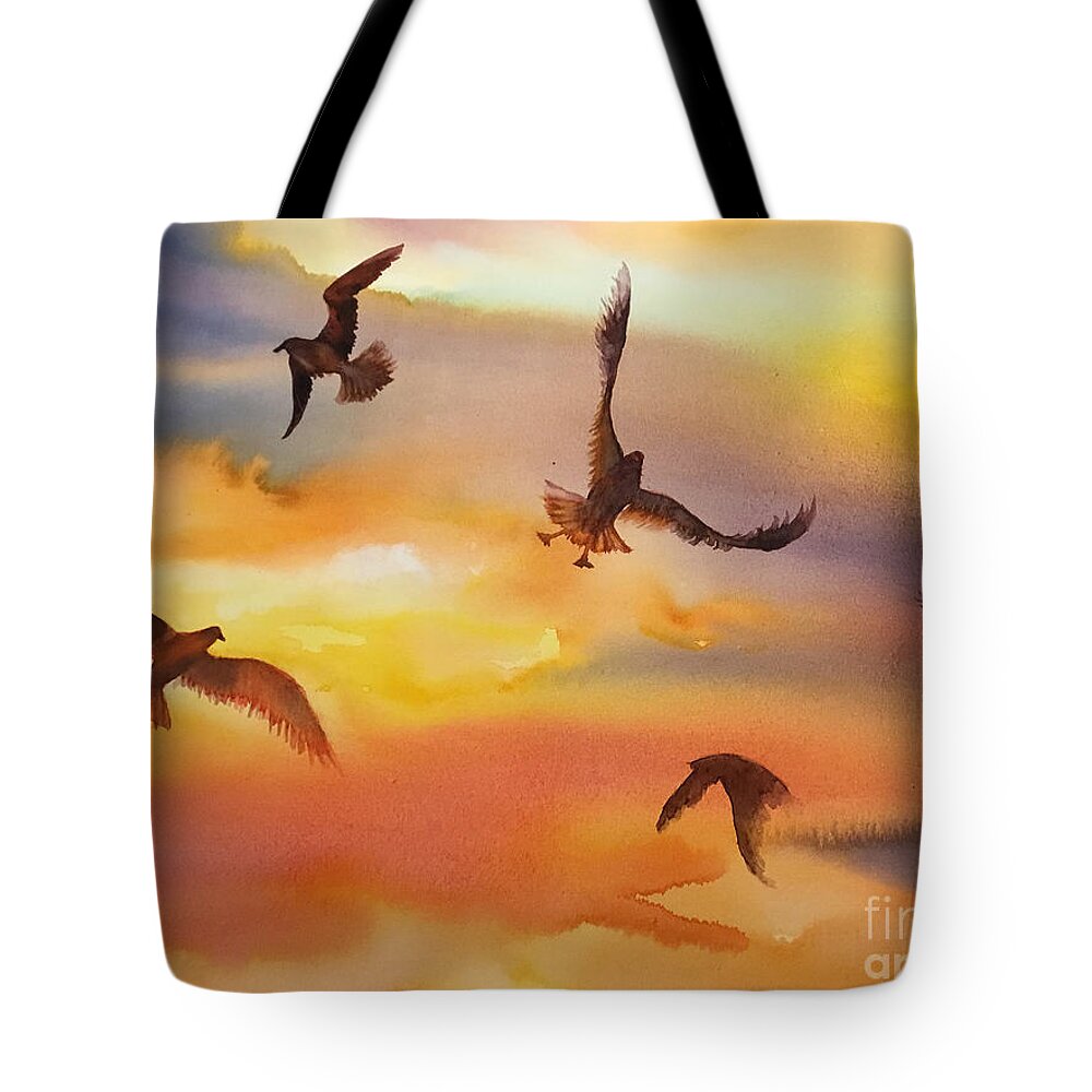 1122021 Tote Bag featuring the painting 1122021 by Han in Huang wong