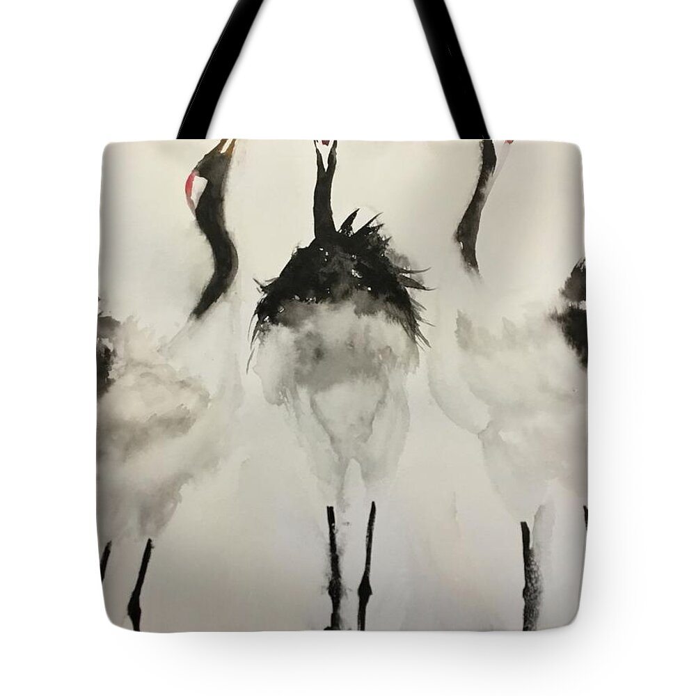 1142021 Tote Bag featuring the painting 1142021 by Han in Huang wong