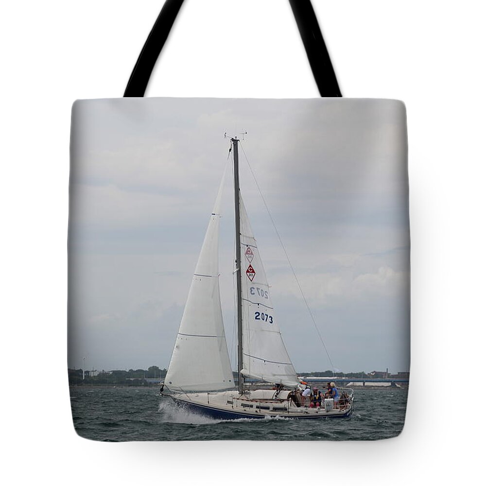  Tote Bag featuring the photograph The race #119 by Jean Wolfrum
