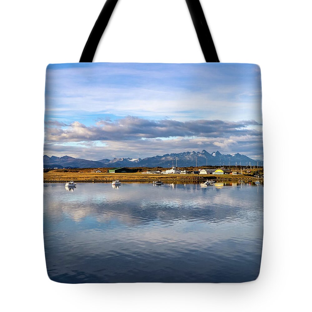 Ushuaia Tote Bag featuring the photograph Ushuaia, Argentina by Paul James Bannerman
