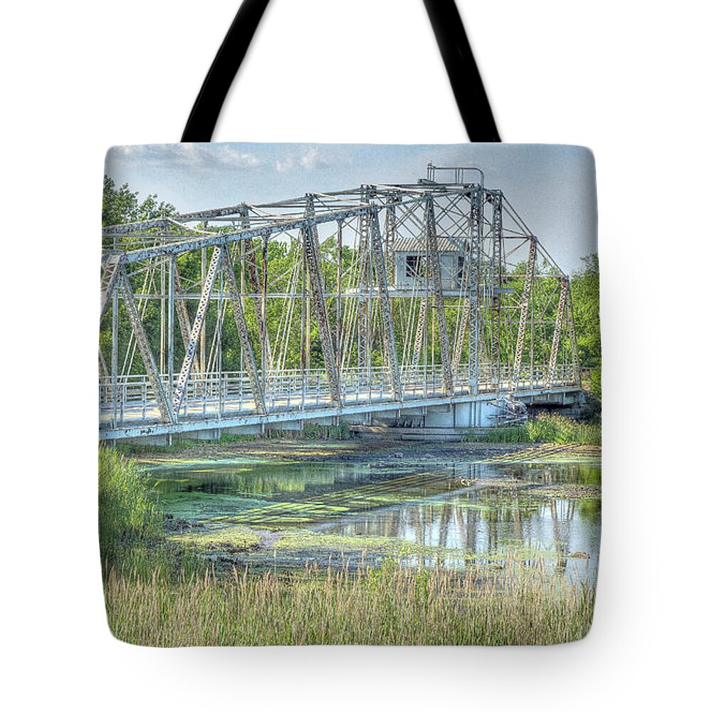 135th St. Bridge Tote Bag featuring the photograph 135th St. Bridge - Romeoville, Illinois by David Morehead
