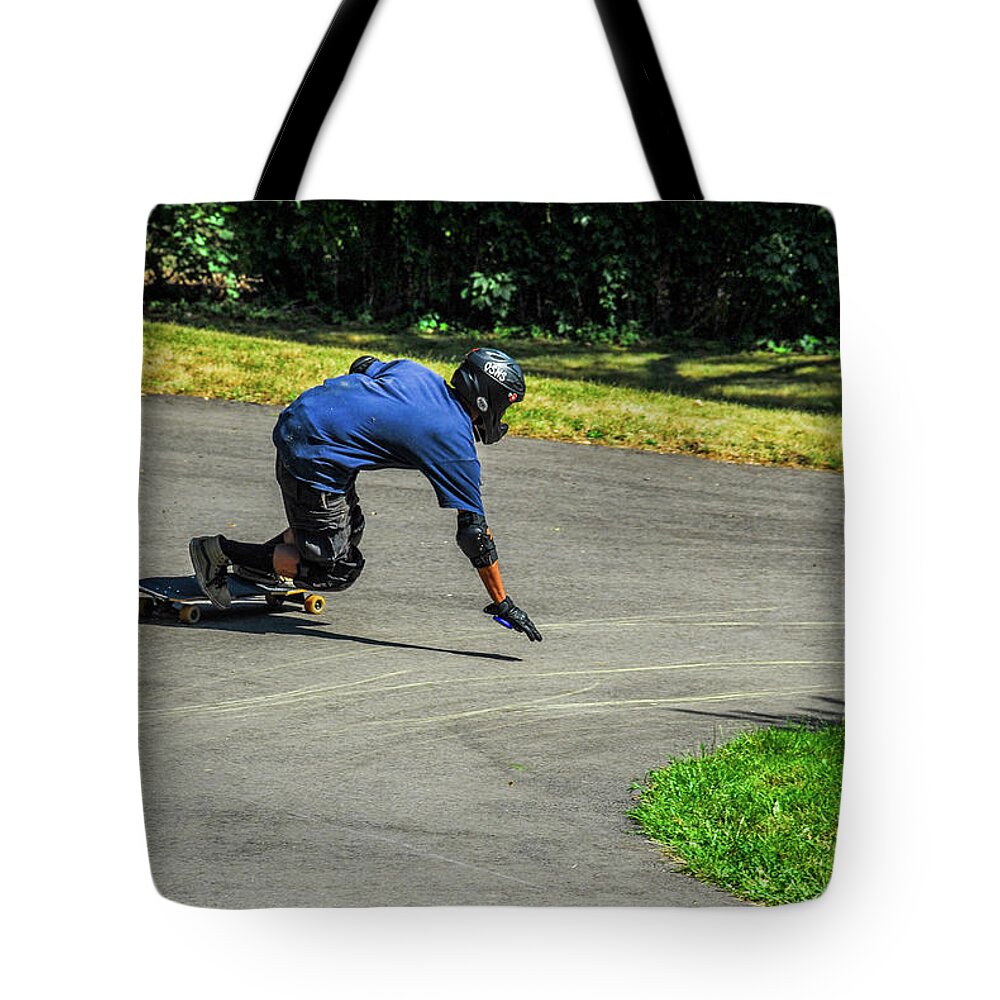 Skater Tote Bag featuring the photograph 150 by Ee Photography