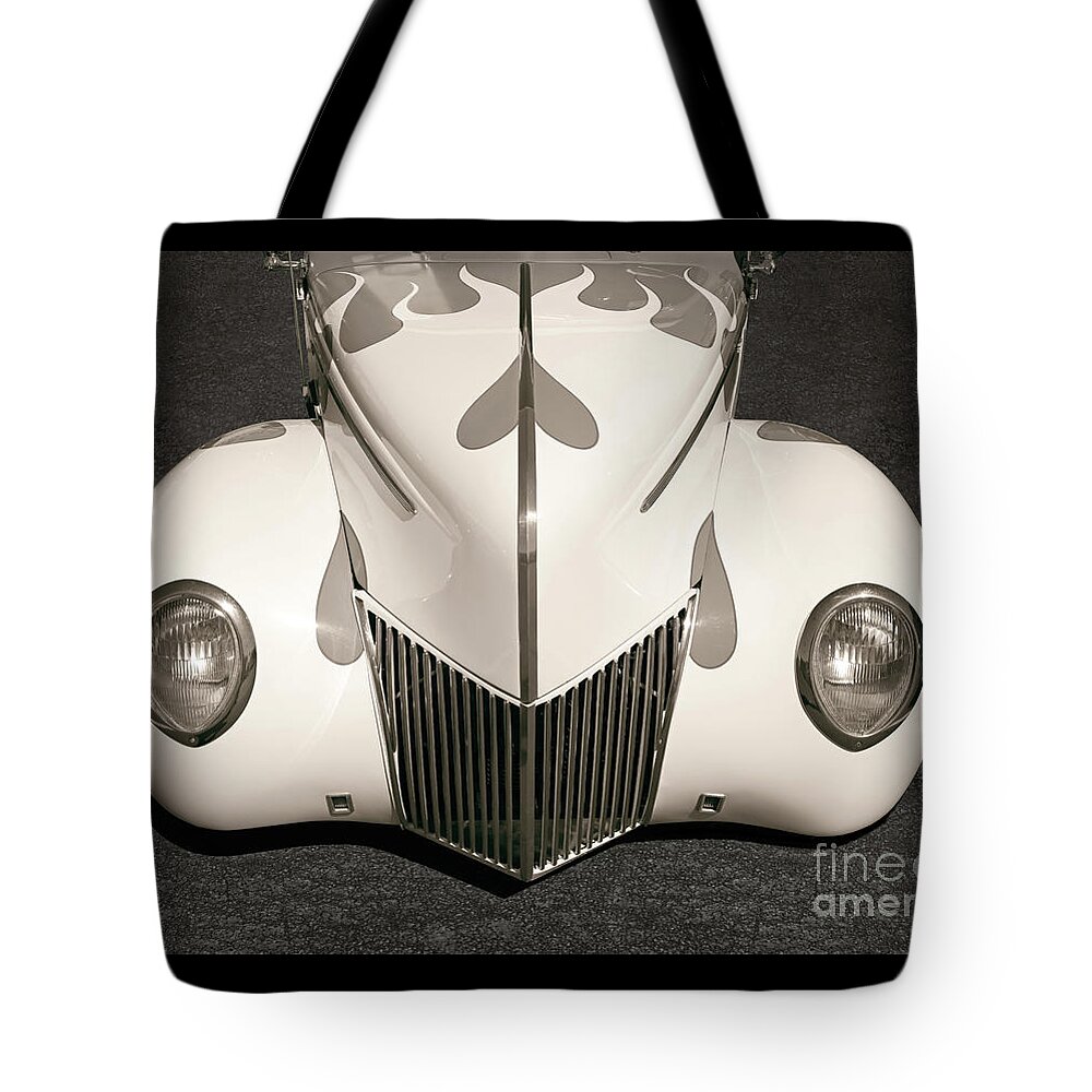 American Tote Bag featuring the photograph 1939 Ford Cabriolet by Martin Konopacki