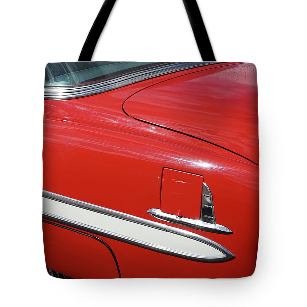 Bel Tote Bag featuring the photograph 1955 Bel Air by Matthew Bamberg