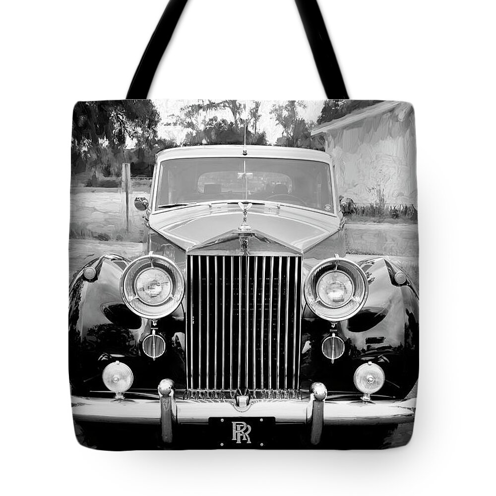 1956 Rolls Royce Silver Wraith Tote Bag featuring the photograph 1956 Rolls Royce Silver Wraith X102 by Rich Franco