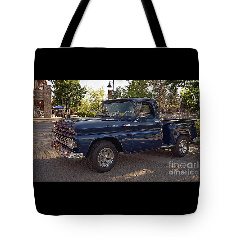 South Lake Tahoe Tote Bag featuring the photograph 1962 Chevrolet C10 stepside truck by PROMedias US