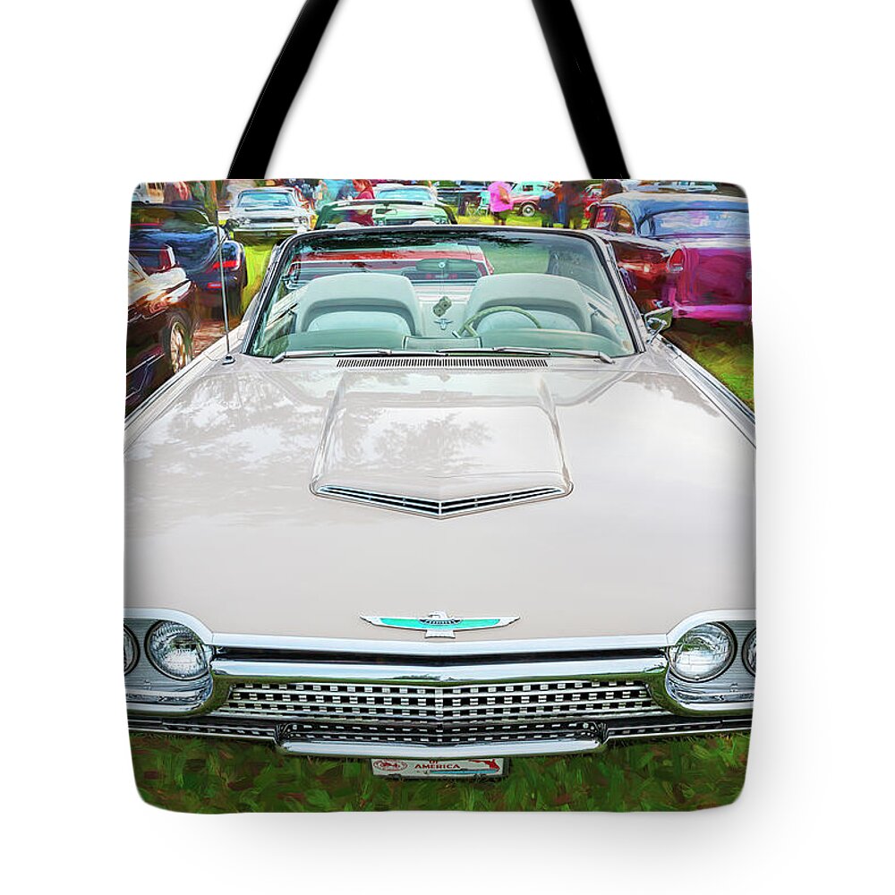 1962 Ford Thunderbird Tote Bag featuring the photograph 1962 Ford Thunderbird X114 by Rich Franco