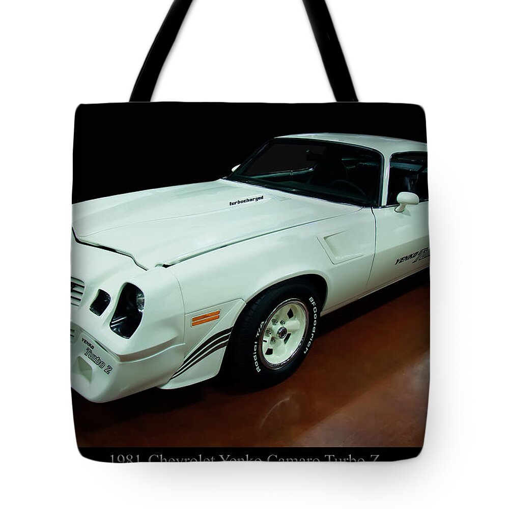 1980s Cars Tote Bag featuring the photograph 1981 Chevy Yenko Camaro Turbo Z by Flees Photos