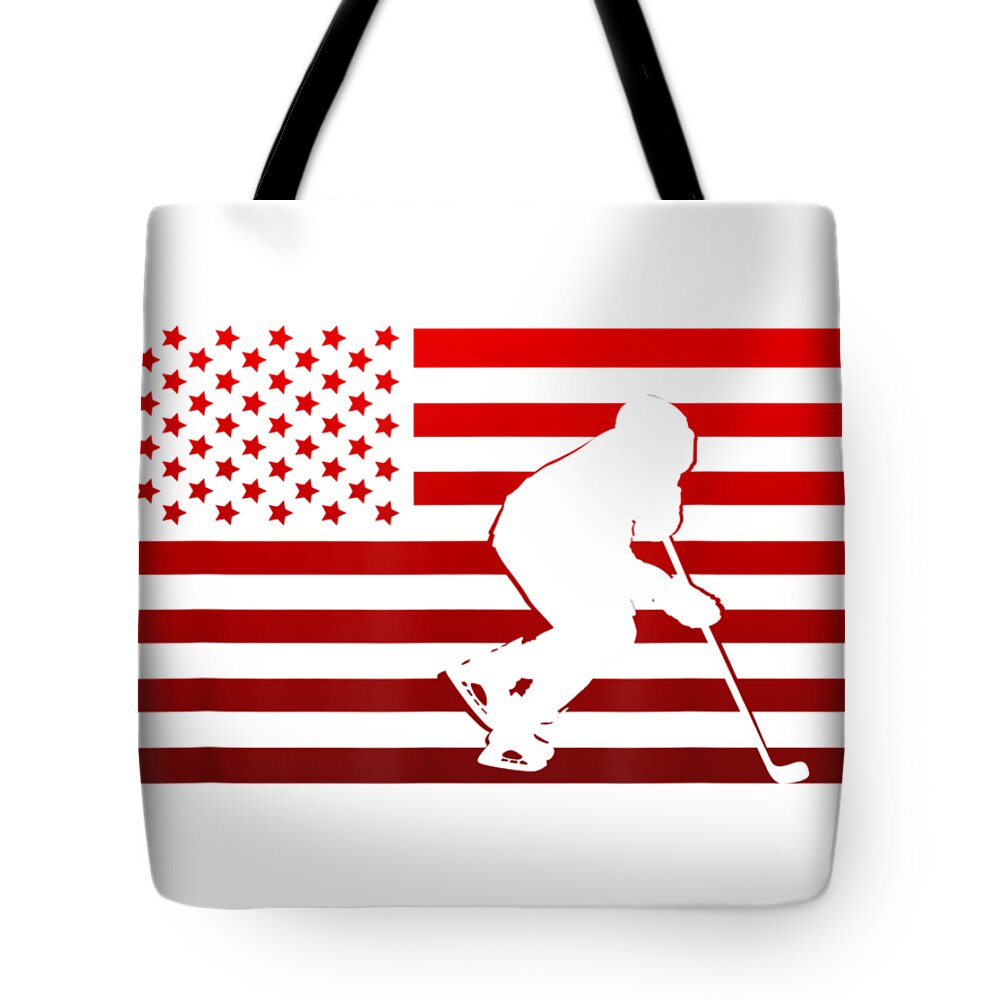 Ljxing Hockey Player USA Flag Cool Gym Drawstring Bags Travel Backpack Tote Rucksack