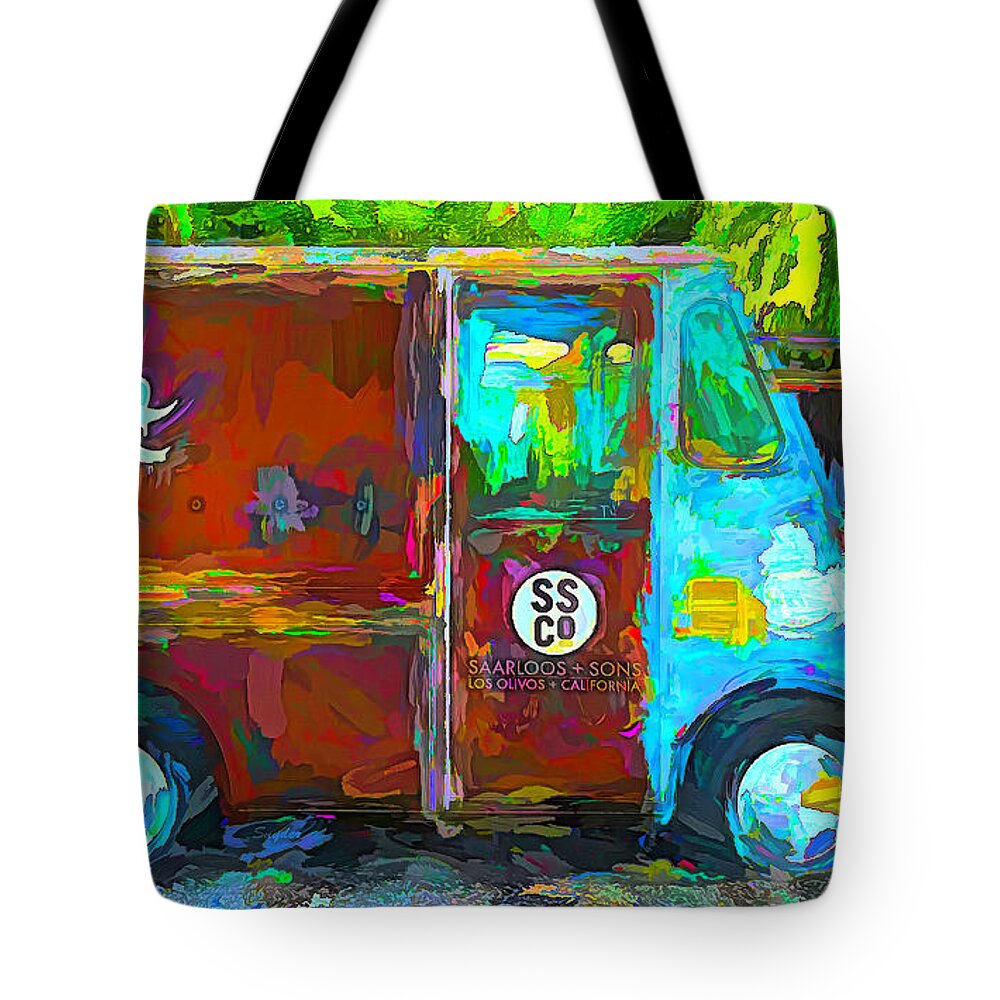 Truck Tote Bag featuring the photograph Another Funky Wine Truck #3 by Floyd Snyder