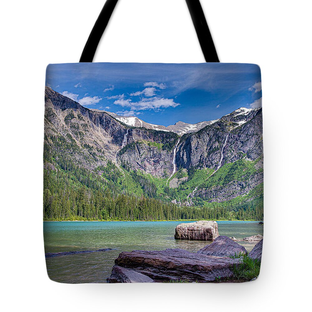 Avalanche Lake Tote Bag featuring the photograph Avalanche Lake #2 by Adam Mateo Fierro