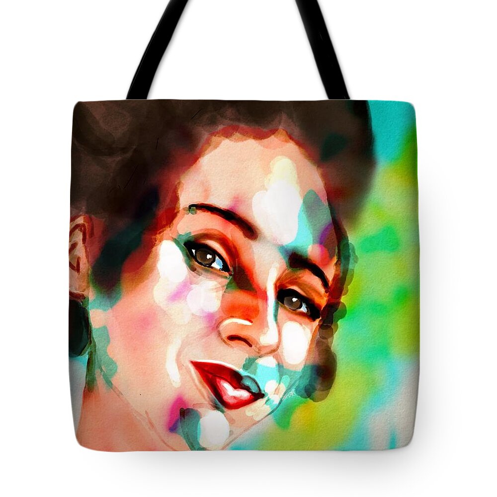 Portrait Tote Bag featuring the digital art Bemused #2 by Michael Kallstrom