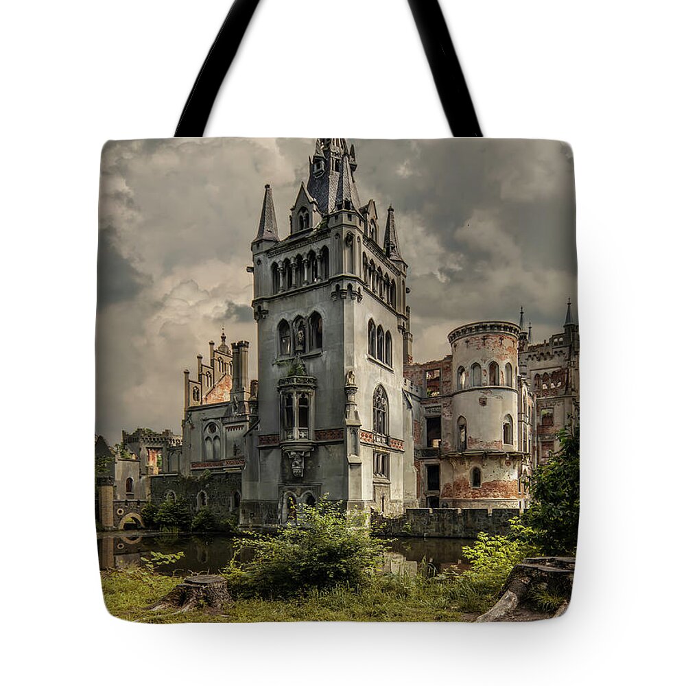 Castle Tote Bag featuring the photograph Forgotten castle #2 by Jaroslaw Blaminsky